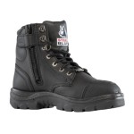 BOOT ARGYLE SZ 13 STEEL TOE TPU SOLE SCUFF CAP ZIP BLACK 312639