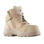 BOOT PARKES SZ 10.5 COMPOSITE TOE TPU SOLE SCUFF CAP ZIP SAND 318598