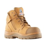 BOOT PARKES SZ 10.5 COMPOSITE TOE TPU SOLE SCUFF CAP ZIP WHEAT 318598