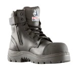 BOOT LADIES ARGYLE SZ 4 COMPOSITE TOE SCUFF CAP ZIP BLACK 518579