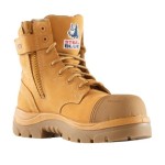 BOOT LADIES ARGYLE SZ 5.5 COMPOSITE TOE SCUFF CAP ZIP WHEAT 518579