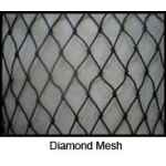 CYCLONE TIE DOWN NET BLACK 10M X 10M DIAMOND MESH 50MM SQ 60PLY C/W RED ROPE BORDER