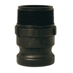 ADAPTOR CAMLOCK POLYPROPYLENE TYPE F 15MM BSP MALE