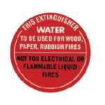 FIRE EXTINGUISHER SIGN EXT-WATERSIGN