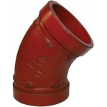 GROOVED END 45DEG ELBOW STYLE 101 PAINTED 32NB