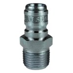 DQC E-SERIES STRAIGHT THROUGH INTERCHANGE MALE PLUG E3M3-S