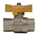 BALL VALVE AGA CERTIFIED T-HANDLE BRASS 10MM BSP