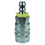 DQC DF-SERIES IND SEMI-AUTO COUPLER PUSH-ON HOSE BARB 4FB4