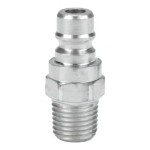 DQC V-SERIES SNAP-TITE H/IH INTERCHANGE UNVALVED MALE PLUG V8M8-E