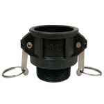 COUPLER CAMLOCK POLYPROPYLENE TYPE B 75MM BSP MALE
