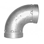GROOVED END 90DEG ELBOW SHORT STYLE GALVANISED 100NB