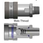 DQC T-SERIES ENERPAC INTERCHANGE MALE BALL COUPLER 3TBM3