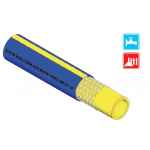 HOSE PVC AIR/CHEM DEL 8MM 450PSI BLUE/YELLOW HD 20M ROLL