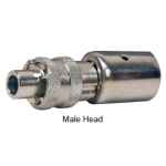 DQC N-SERIES INTERCHANGE MALE LOCKING HEADXHOSE END W/FERRU N4S4-WF43