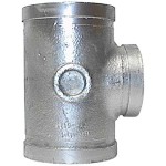 TEE HYDRANT GALVANISED ROLL GROOVED STACK 100 X 100 X 80 NB