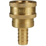 DQC E-SERIES STRAIGHT THROUGH INTERCHANGE HOSE BARB COUPLER 6ES6-B
