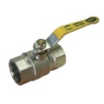 BALL VALVE LEVER BRASS AGA CERTIFIED FEMALE X FEMALE 40MM BSP