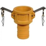 CAMLOCK FEM X HOSEBARB (NYGLASS) TYPE C 100MM (4)