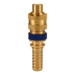 DQC N-SERIES BOWES INTERCHANGE SAFETY-LOCK HOSE BARB PLUG N4S4-B-LS