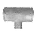 GROOVED REDUCING TEE GALVANISED 100 X 100 X 80NB