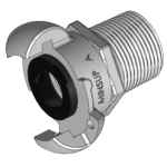 COUPLING CLAW TYPE A MINSUP BELLOW S/STEEL 13MM / 1/2 BSP MALE AM13BSPSTS-B DIXON