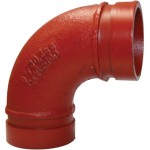 GROOVED END 90DEG ELBOW STYLE 100 PAINTED 150NB