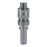 DQC N-SERIES BOWES INTERCHANGE SAFETY-LOCK HOSE BARB PLUG N4S6-S-LS