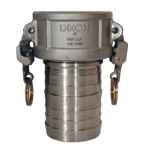 EZ BOSS-LOCK CAM & GROOVE TYPE C COUPLERXHOSE SHANK RC100EZCR