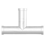 SHOULDERED END TEE GALVANISED 150NB