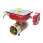 MONITORED BRONZE BUTTERFLY VALVE GROOVED GEAR 50NB