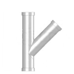 SHOULDERED END OFFSET TEE GALVANISED 200NB