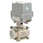 BALL VALVE ELEC. ACTUATED 3 PC LOCKING STAINLESS STEEL 40MM BSP