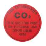 FIRE EXT IDENTIFICATION SIGN 200MM DISC INCHDRY CO2INCH