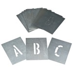 STENCIL ZINC 175MM LETTERS A-Z SET 13811175 DYMARK