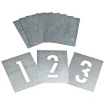 STENCIL ZINC 175MM NUMBERS 0-9 SET 13801175 DYMARK