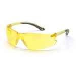 SAFETY GLASSES PYRAMEX ITEK AMBER LENS & TEMPLES