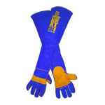 WELDING GLOVES KEVLAR BLUE EXTENDED LENGTH LARGE