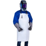 WELDING APRON LEATHER BIB STYLE FULL LENGTH EXTRA WIDE 1050MM X 900MM
