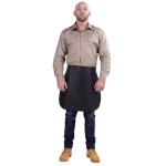 WELDING APRON GRAIN LEATHER WAIST STYLE 510MM X 610MM LTH STRAPS