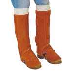 LEATHER LEGGINGS / METATARSAL GUARD BIG RED