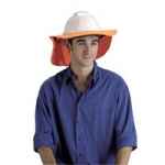 HARD HAT BRIM WITH NECK FLAP NAVY BLUE