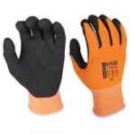 GLOVES G-FLEX T-TOUCH BLACK/HI VIS ORANGER LINER SZ 11