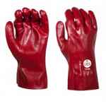 GLOVES CHEM-VEX RED PVC GAUNTLET 27CM LONG SIZE 10