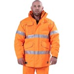 JACKET WET WEATHER 4-IN-1 ZX FRAS Z50 FLUORO ORANGE WITH REF TRIM XL ZETEL