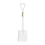 SHOVEL SQUARE MOUTH CONCRETERS WHITE DEE HANDLE ALL STEEL