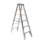 LADDER DOUBLE SIDED PRO ALUMINIUM DS6 PUNCHLOCK 1.8M 150KG AS1892 BAILEY