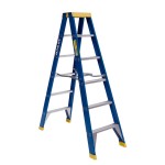 LADDER DOUBLE SIDED PRO FIBREGLASS DS 6 PUNCHLOCK 1.8M 150KG AS1892 BAILEY