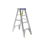 LADDER DOUBLE SIDED PRO ALUMINIUM DS4 PUNCHLOCK 1.2M 150KG AS1892 BAILEY