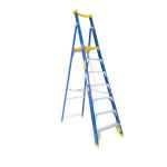 LADDER PLATFORM FIBREGLASS PRO PFS8 IND PUNCHLOCK 2.4M 150KG AS1892 BAILEY