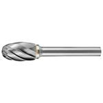 CARBIDE BURR OVAL SHAPE 5/8 X 1 HEAD 1/4 SHANK AC ITM